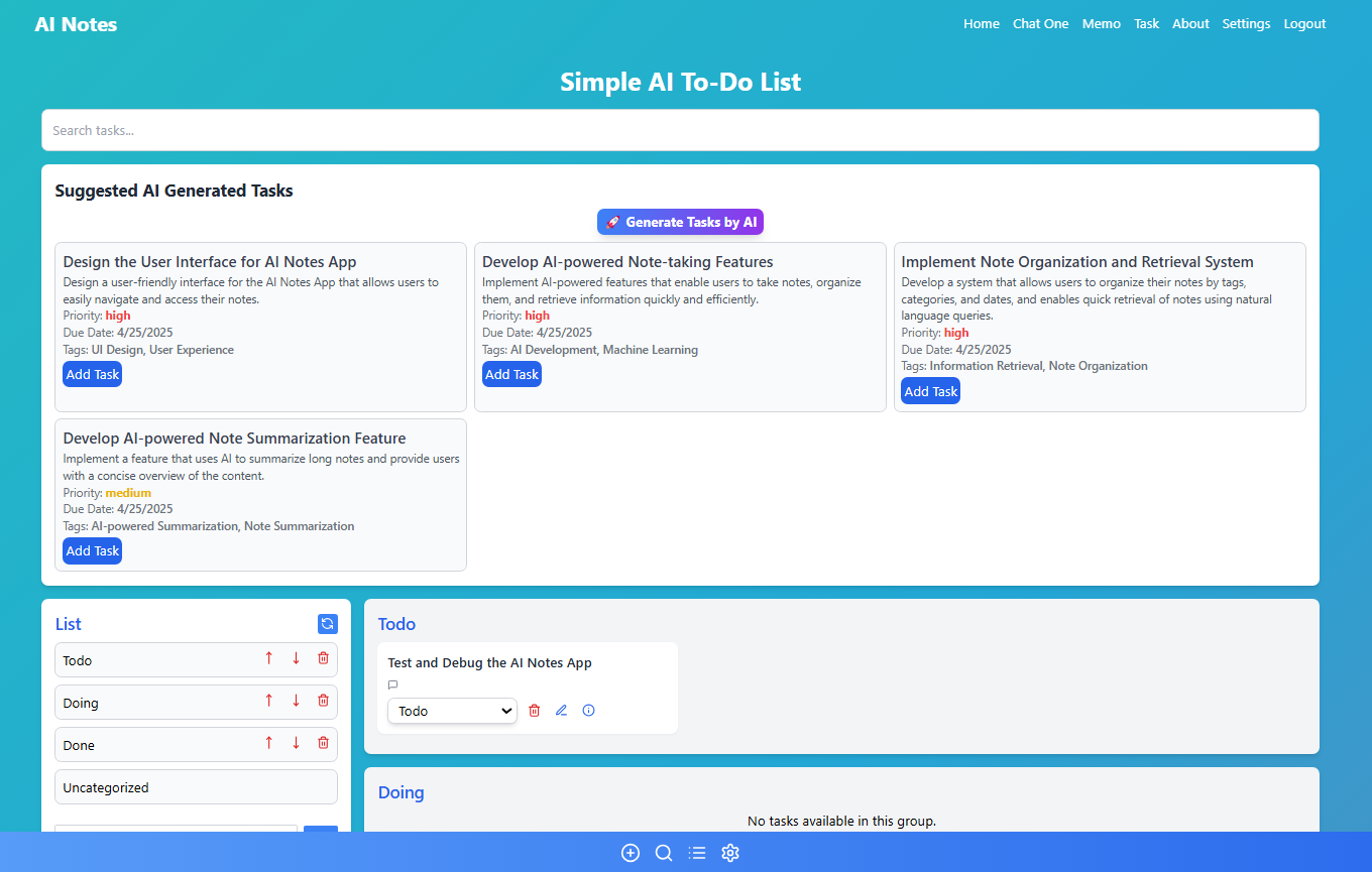 AI Notes Task